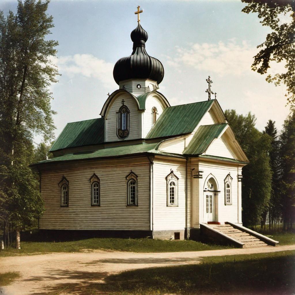 A Lutheran church in a Volga German settlement