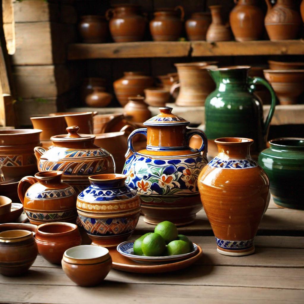 Traditional pottery by Volga German artisans