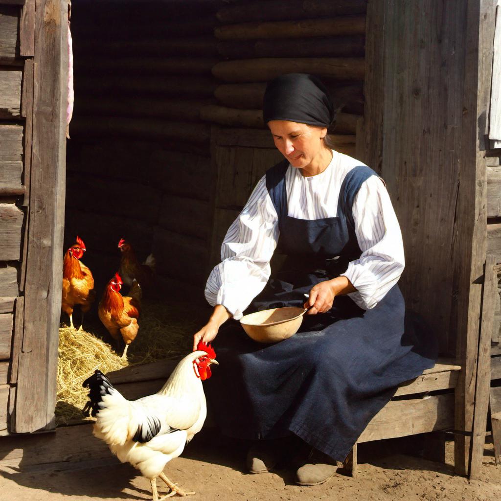 Volga German women assisting in farm work